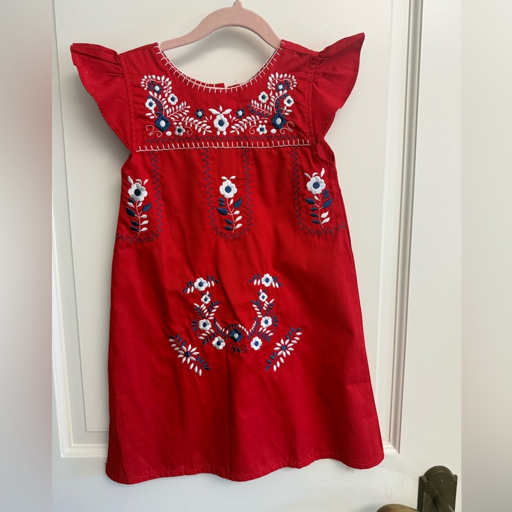 Cecil and Lou girls Fiesta Embroidered  Dress sz 5.